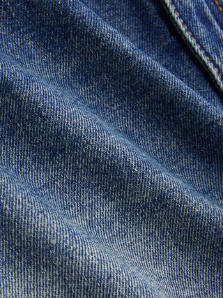 Washed Denim Low Rise A-Line Mini Skort