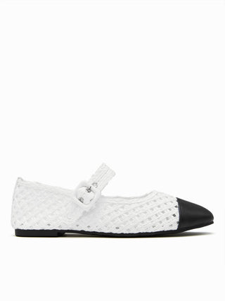 KNITTED MARY JANE FLATS