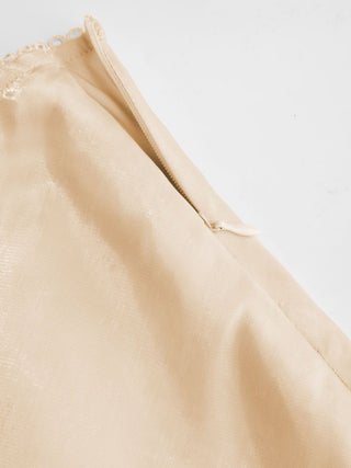Satin Low Rise Mermaid Midi Skirt