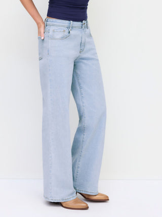 Stretch Denim Low Rise Floral Embroidery Metal Detail Straight Leg Jeans