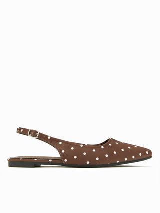 POLKA DOT SLINGBACK FLATS
