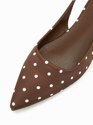 POLKA DOT SLINGBACK FLATS