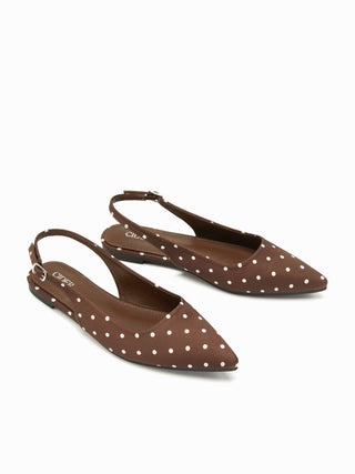 POLKA DOT SLINGBACK FLATS