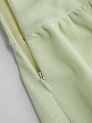 Round Neckline Ruched Maxi Dress