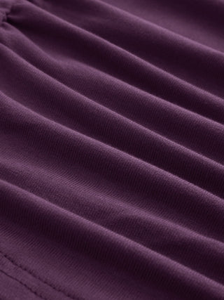 Boat Neck Ruched Tee