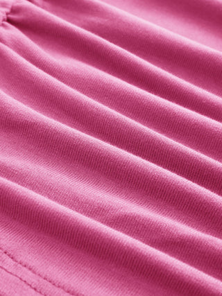 Boat Neck Ruched Tee