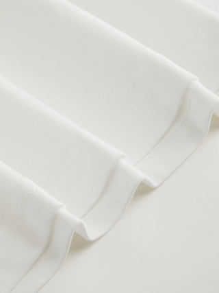 Cotton Asymmetrical Neck Short Sleeve Nature Graphic Tee