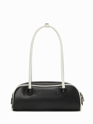 RUFFLE TRIM SHOULDER BAG