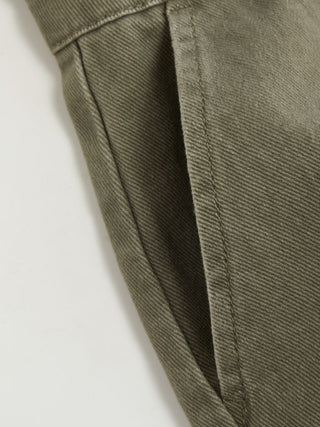 Denim V-Neck Button Front Metal Detail Jumpsuit