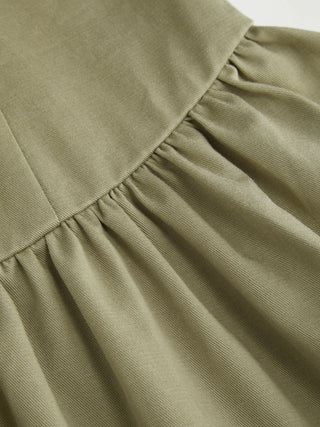 V-neck Metal Detail Corset A-line Mini Tank Dress