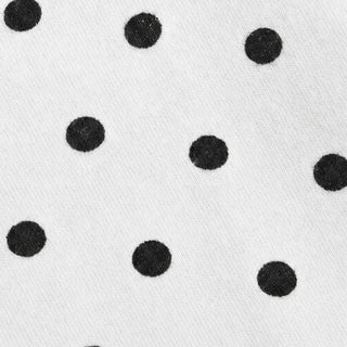 Polka Dot Boat Neck Batwing Sleeve Ruched Asymmetrical Tee
