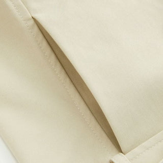 Double-Breasted Cloak Sleeve Jacket With Belt