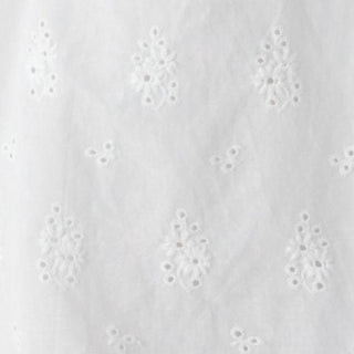 Cotton Sweetheart Broderie Anglaise Ruffled Flared Mini Dress