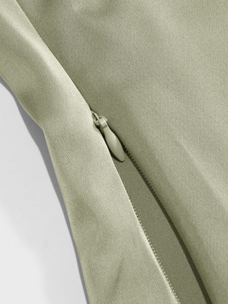 Satin V-Neck Ruched Bowknot Tank Blouse