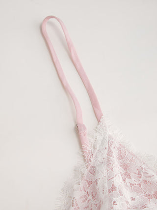 Chiffon Lace V-neck Patchy Mini Dress