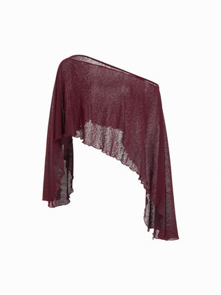 Textured Boat Neck High Rise Drawstring Slim Romper With Scarf