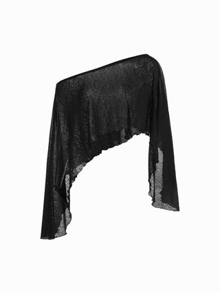 Textured Boat Neck High Rise Drawstring Slim Romper With Scarf