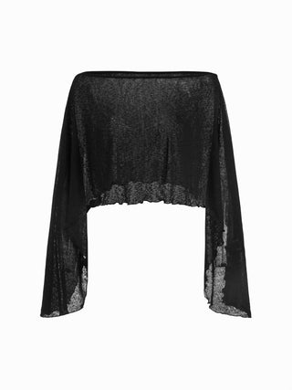 Textured Boat Neck High Rise Drawstring Slim Romper With Scarf