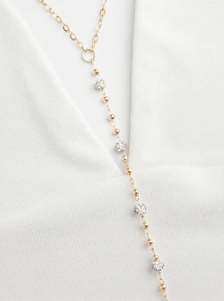High Stretch Halter Neckline Chain Detail Asymmetrical Hem Crop Top