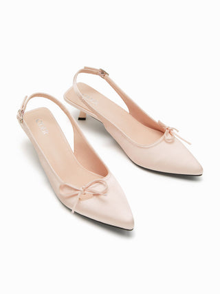BOWKNOT SLINGBACK HEELS