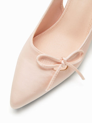BOWKNOT SLINGBACK HEELS