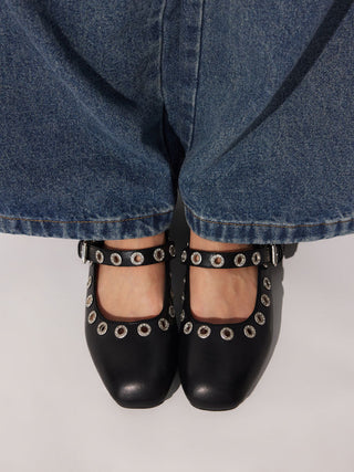 BOWKNOT DECOR MARY JANE FLATS For Daily Casual Music Festival/Live House Work
