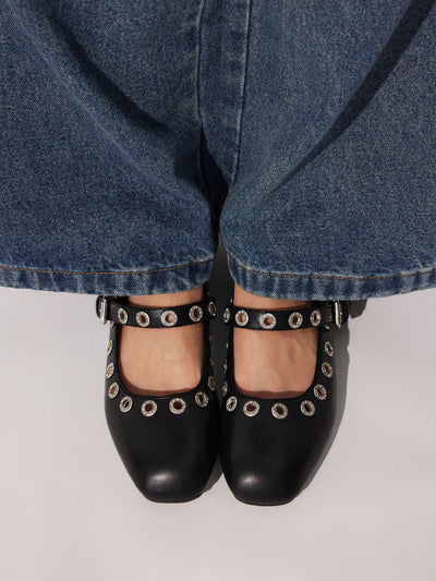 BOWKNOT DECOR MARY JANE FLATS For Daily Casual Music Festival/Live House Work