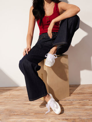 MESH LACE-UP SNEAKERS