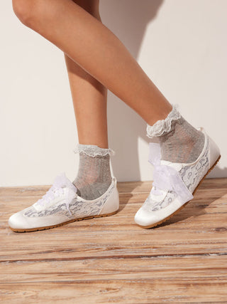 MESH LACE-UP SNEAKERS