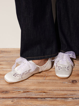 MESH LACE-UP SNEAKERS