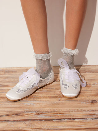 MESH LACE-UP SNEAKERS