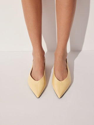 POINTED TOE SLINGBACK FLATS
