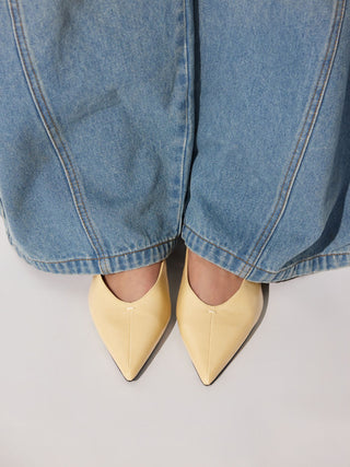 POINTED TOE SLINGBACK FLATS