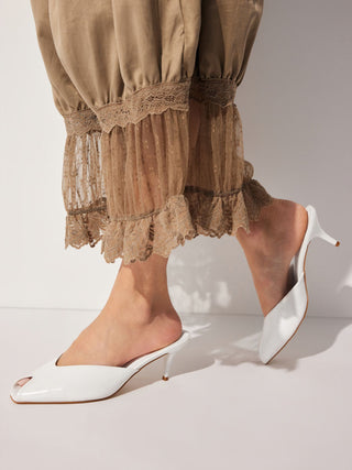 OPEN-TOE MULE HEELS