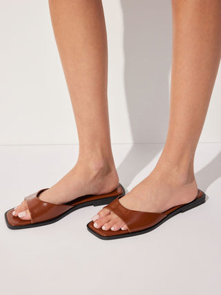 SQUARE TOE SLIPPERS