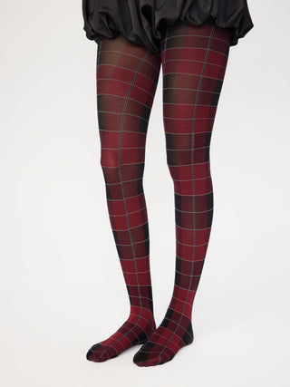 PLAID SHEER TIGHTS