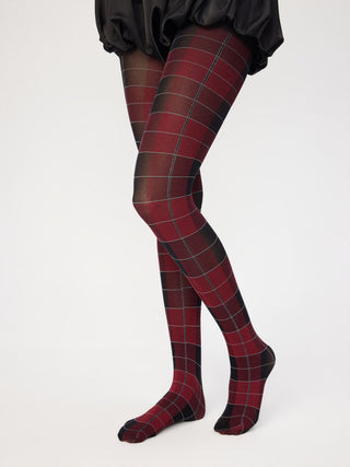 PLAID SHEER TIGHTS