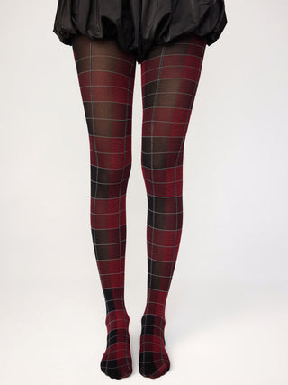 PLAID SHEER TIGHTS