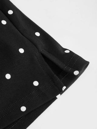 Cotton-blend Low Rise Slit Mini Skirt