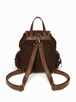 CORDUROY BUCKLE BACKPACK