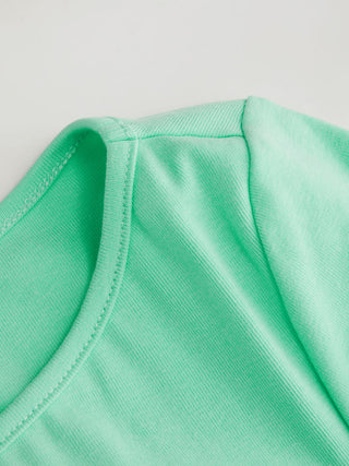 Boat Neck Ruched Tee