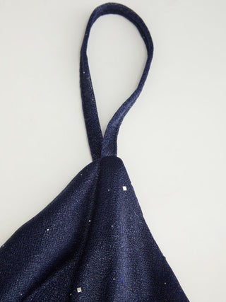 Mesh Polka Dot Lace Panel High Rise Mermaid Maxi Dress