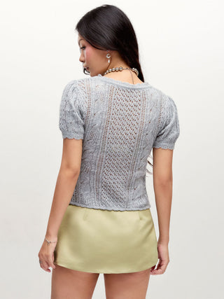 Satin Low Rise Tie Front Wrap A-line Mini Skort