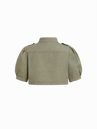 My Way Cropped Napoleon Top