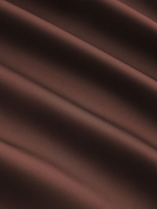 Satin Cowl Neck Backless Metal Detail A-line Mini Dress