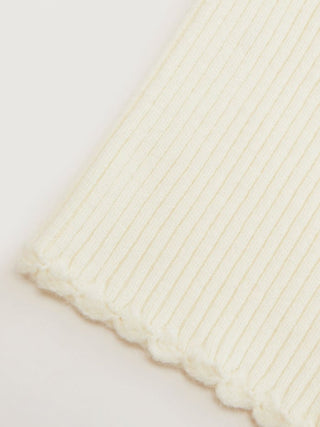 Knit Asymmetrical Neck Short Sleeve Hollow Out Top
