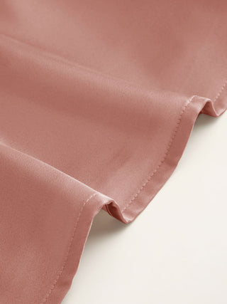 Satin V-neck Lace Trim Tank Blouse