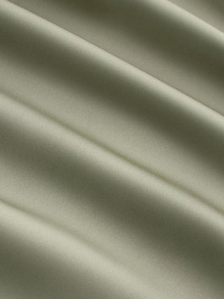 Satin Cowl Neck Backless Metal Detail A-line Mini Dress