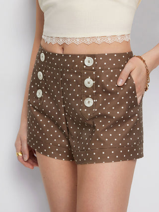 Low Rise Polka Dot Micro Shorts
