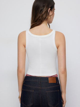 Cotton-blend I LOVE LA Graphic Crop Tank Top